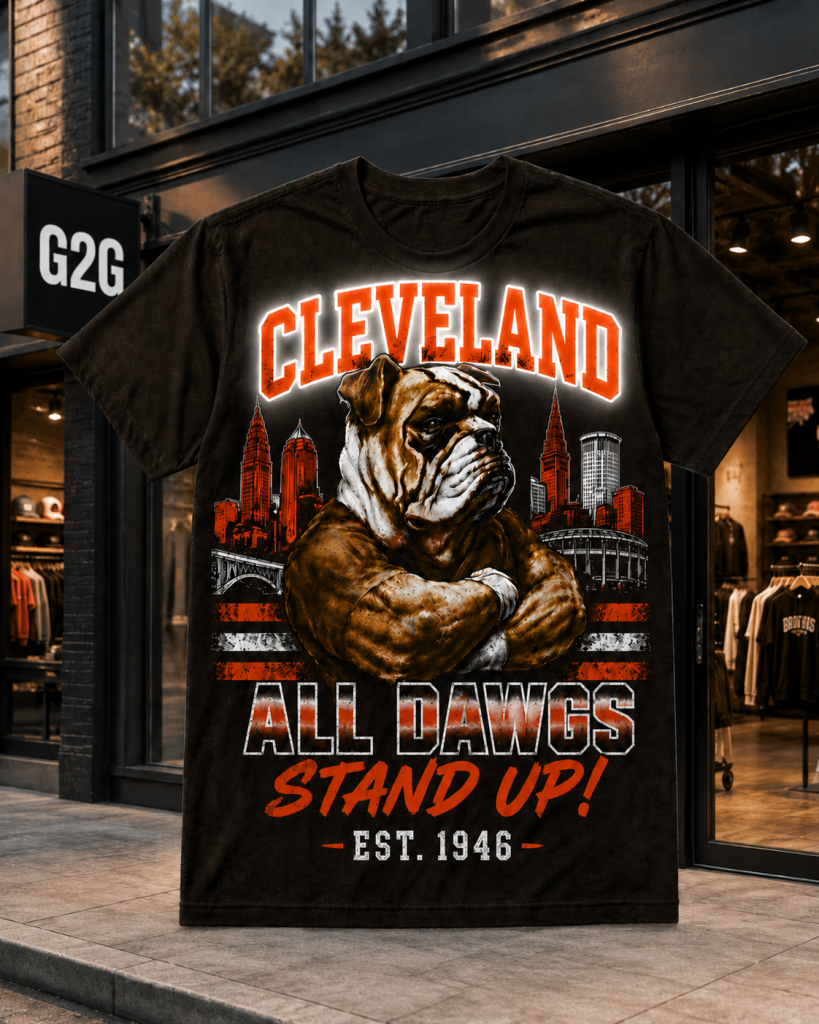 Cleveland All Dawgs Stand Up T-Shirt